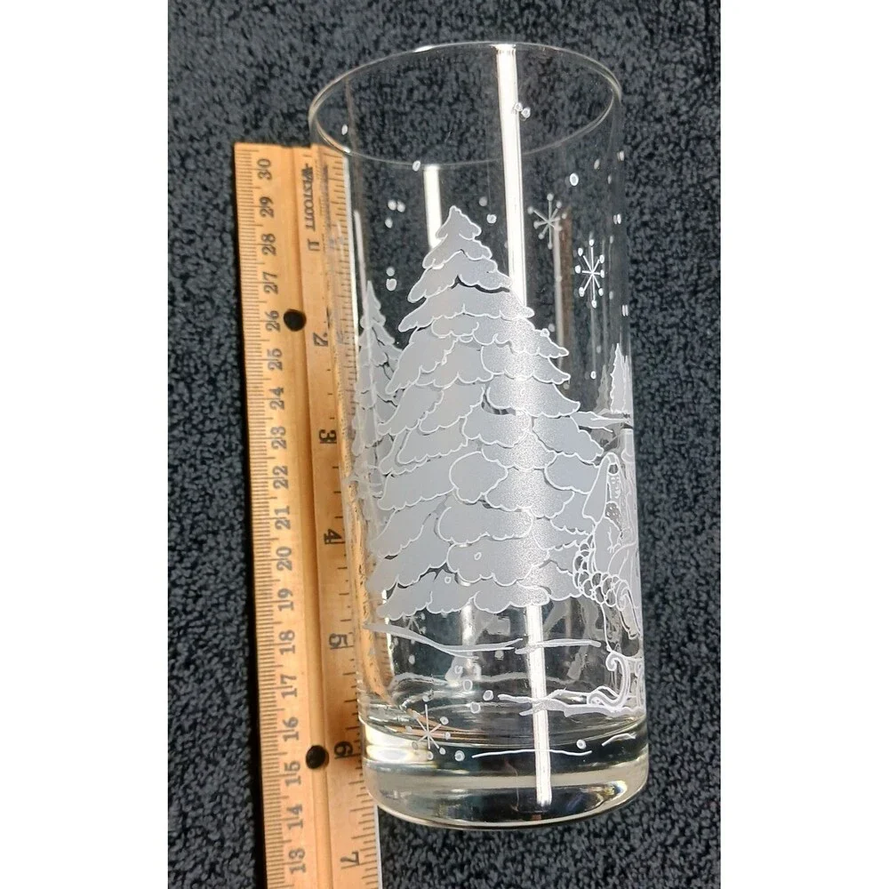 Avon Presidents Club 1995 Holiday Gift Set of 4 Christmas Glasses In Box NEW